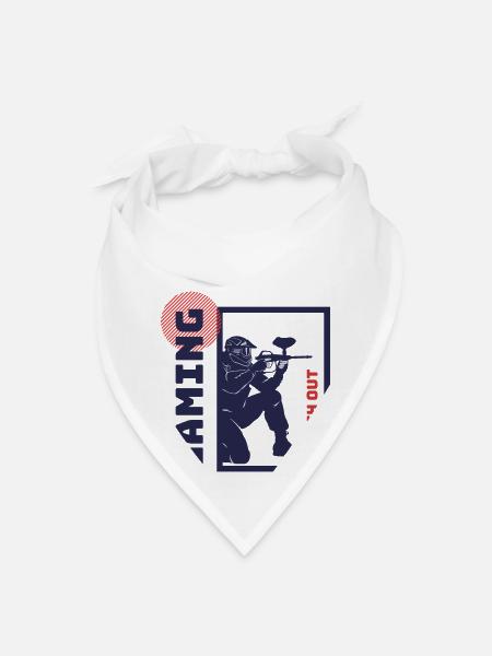 Gaming - Watch Out - Bandana - white - Front