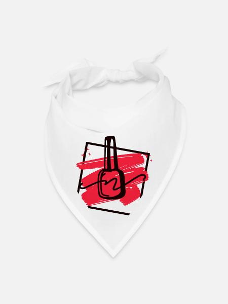 Beauty - Bandana - white - Front