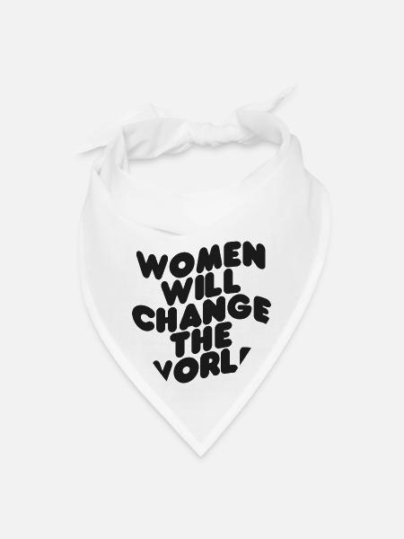 Empowerment gifts Women will change the World - Bandana - white