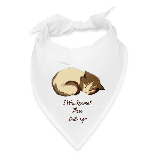 I Was Normal Three Cats Ago Funny Cat T-Shirt - Bandana