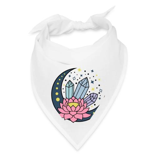 Half A Moon, Healing Crystals Lotus Flower - Bandana