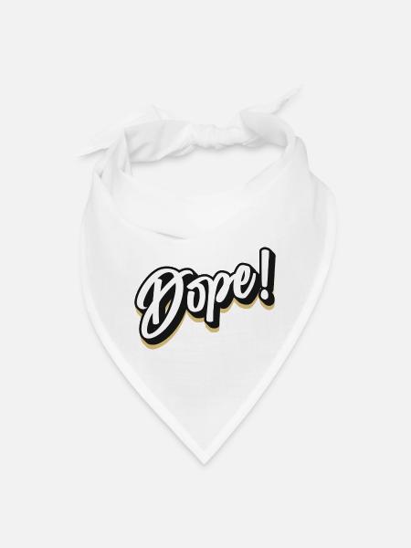 Dope - Bandana - white - Front