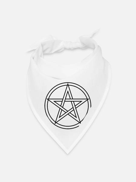 Pentacle T-Shirt - Bandana - white - Front
