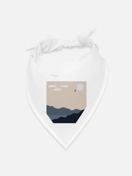Nature Portrait - Bandana - white