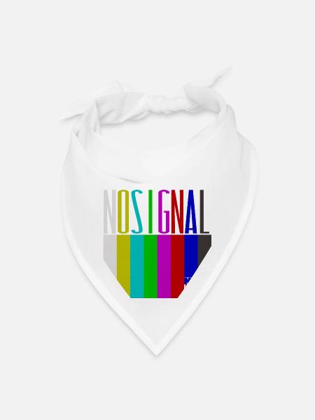 No signal TV screen EBU Colorbars - Bandana - white - Front
