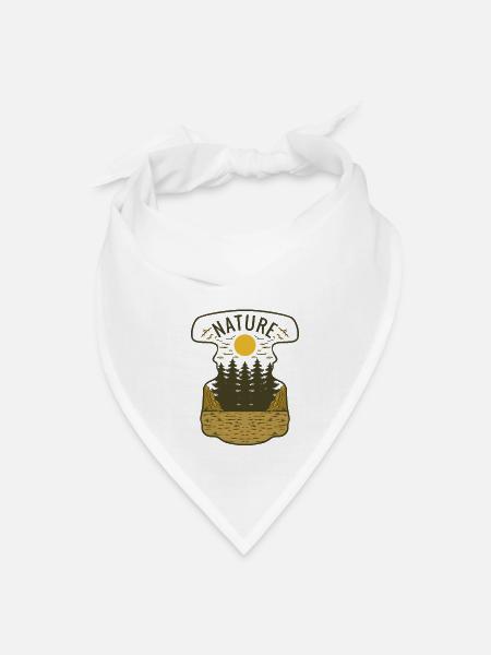 NATURE - Bandana - white - Front