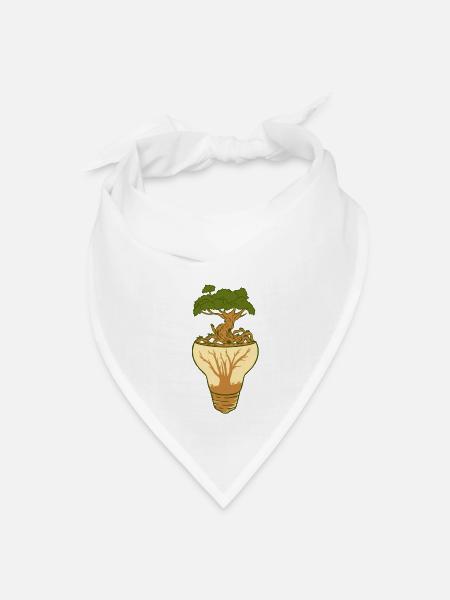 HEAVEN OR HELL - Bandana - white - Front