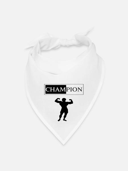 body building - Bandana - white - Front