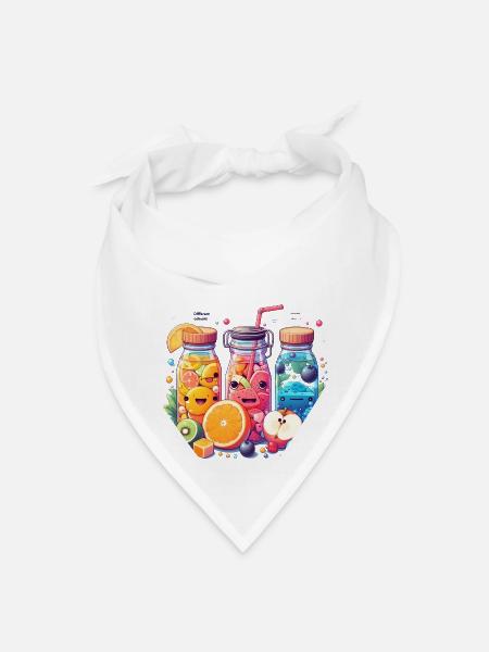 Summer, - Bandana - white