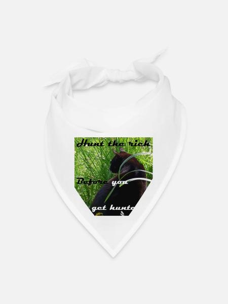 Hunt the Rich - Bandana - white
