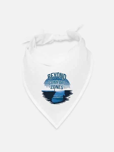 Beyond comfort zone - Bandana - white - Front