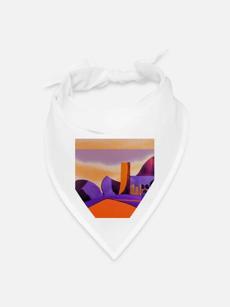 Beauty of simplicity - Bandana - white - Front