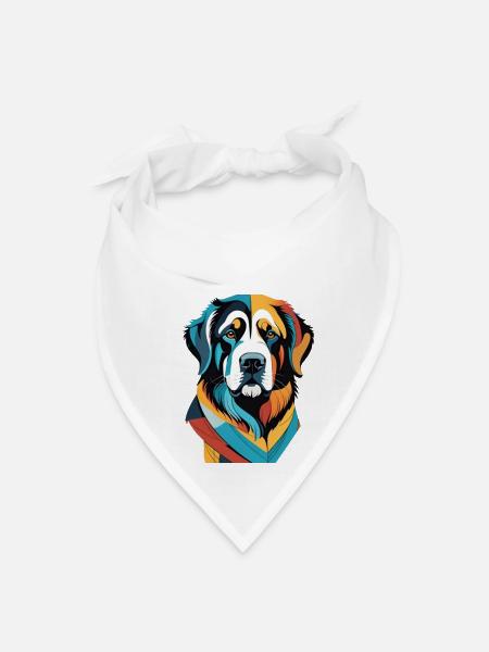 dog lover - Bandana - white