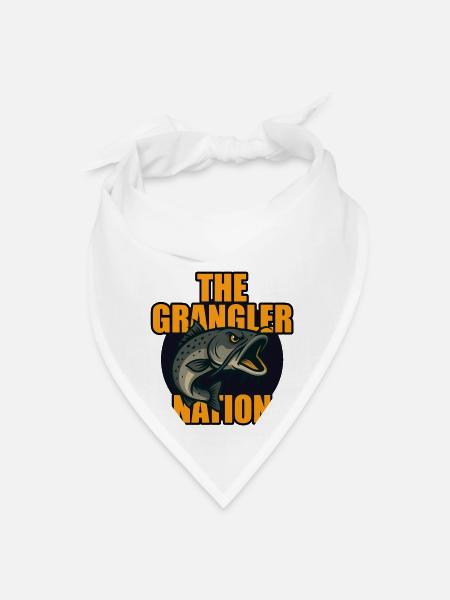Grangler Nation (Catfish) - Bandana - white - Front