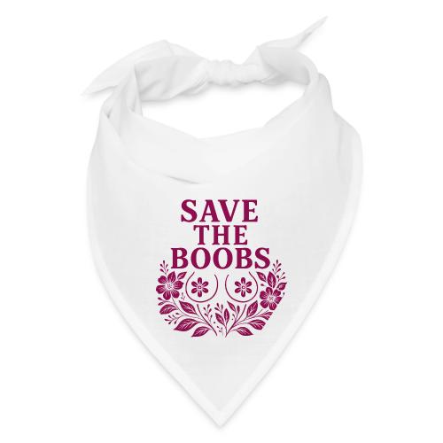 Save the boobs floral - Bandana