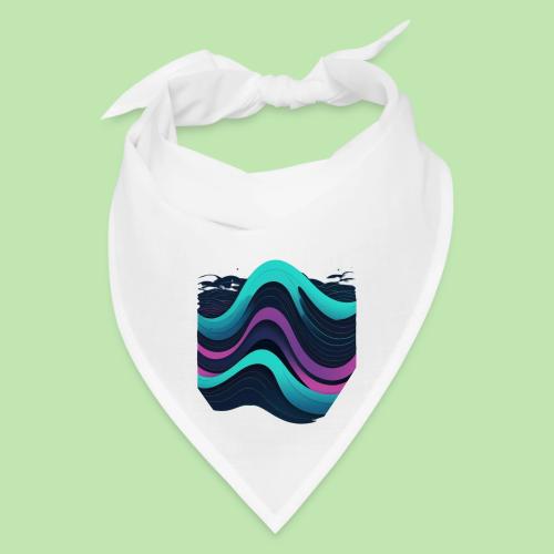 Abstract Wavy Ocean Pattern - Bandana