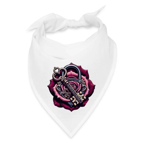 You Hold the Key to My Heart Rose Lock T-Shirt - Bandana