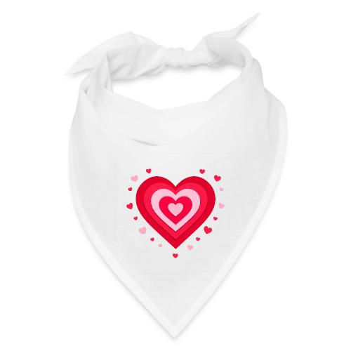 Layered Red & Pink Heart – Cute Valentine Love - Bandana