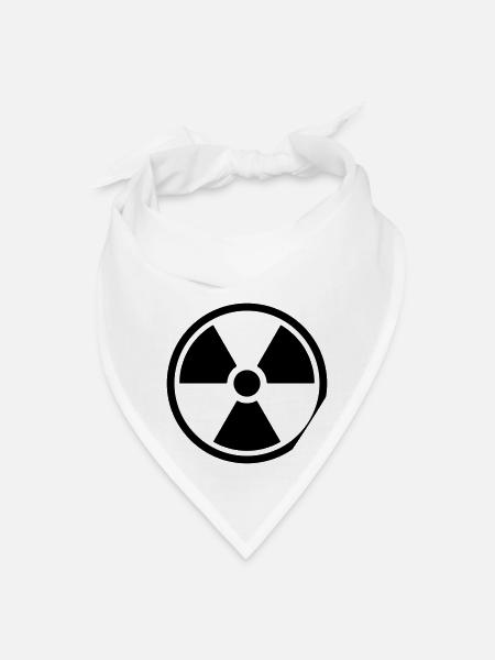 Radiation v2_1_color - Bandana - white - Front