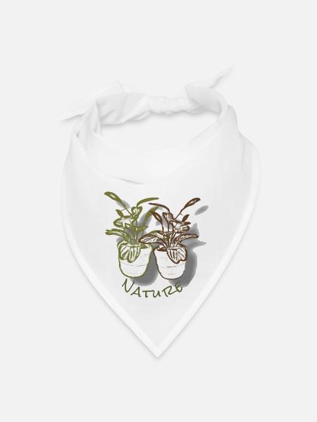 Nature - Bandana - white - Front
