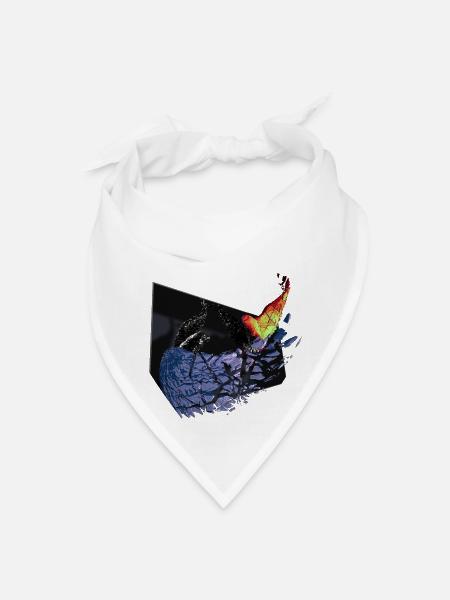 Hawks shatter Blend - Bandana - white