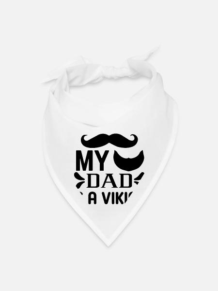Beard-Bearded Father - Bandana - white - Front