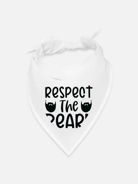 Beard-Bearded Father - Bandana - white - Front