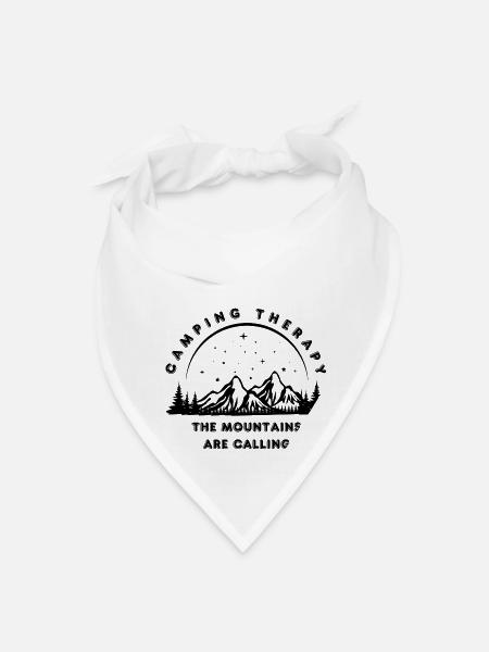 Camping Therapy Classic T-Shirt - Bandana - white - Front