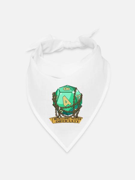 Rolling With Difficulty - Bandana - white