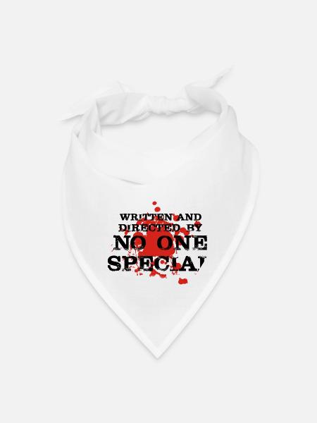 Written And Directed By No One Special Yellow - Bandana - white