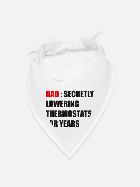 Beard-Bearded Father - Bandana - white - Front