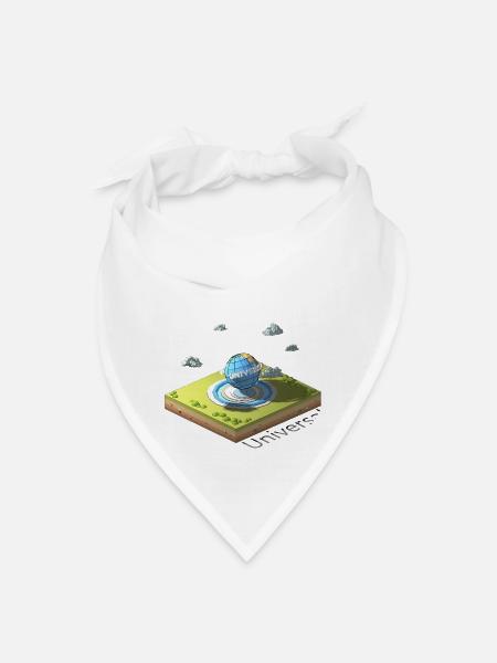 Geometric low poly Universal Studios - Bandana - white - Front