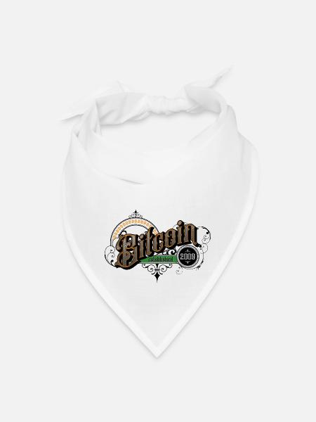 Bitcoin Established 2009 - Bandana - white - Front