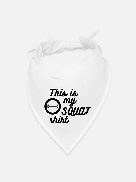 My squat shirt - Bandana - white - Front