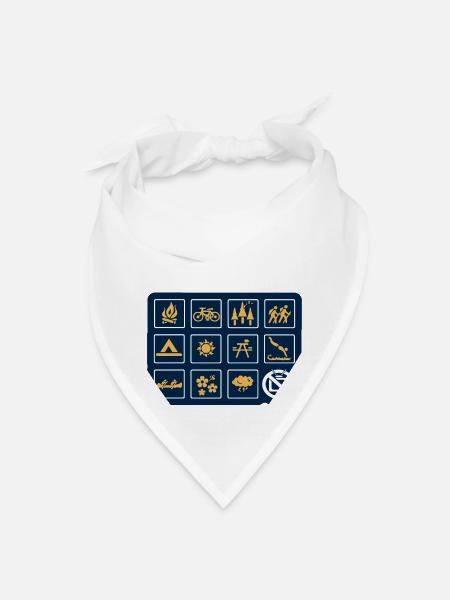 Nature - Bandana - white - Front