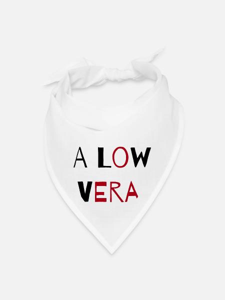 A Low Vera - Bandana - white - Front