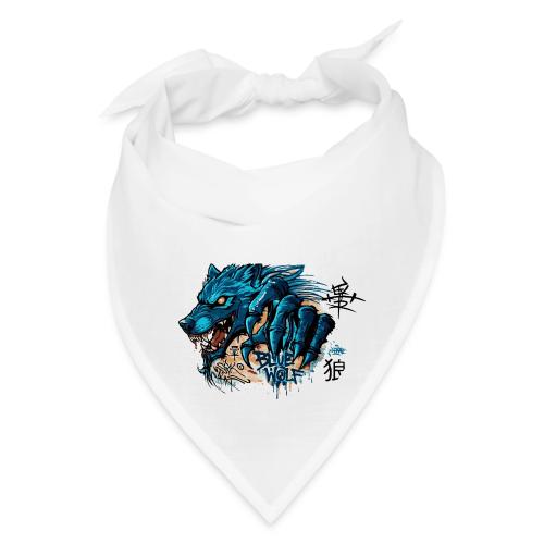 Blue Wolf Graffiti Street Art - Bandana