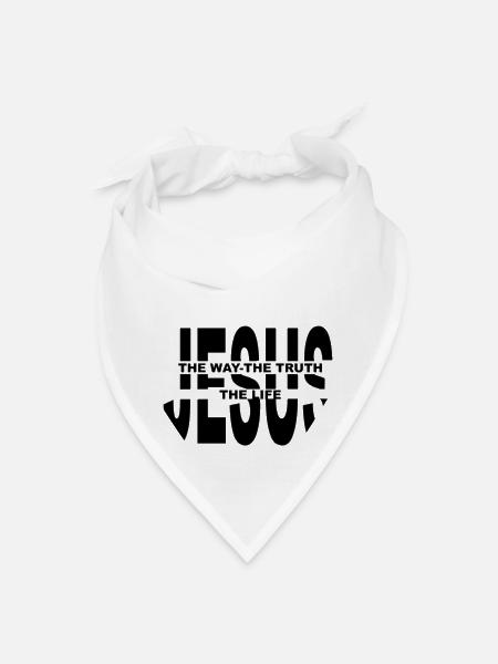 jesus - Bandana - white - Front