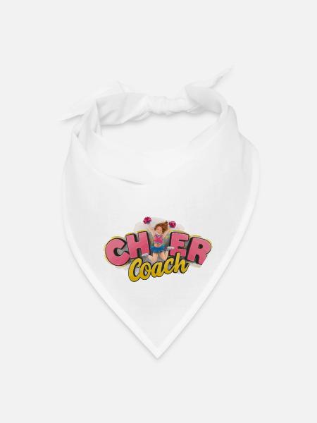Cheerleading a Sport Tumbles and Lifts Spirits - Bandana - white - Front