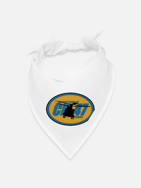 CH47 Chinook love Copy Copy - Bandana - white