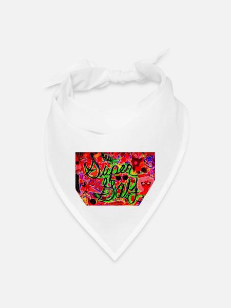 Super Gay - Bandana - white