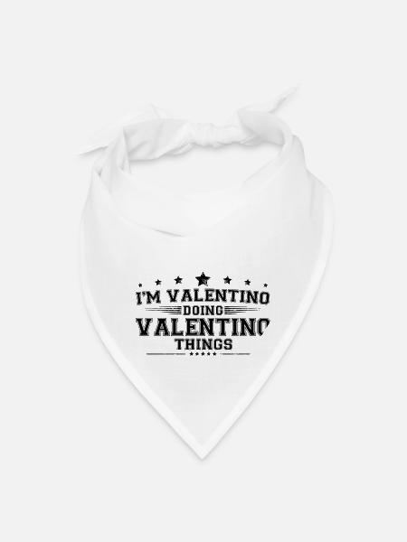 i’m Valentino doing Valentino things - Bandana - white
