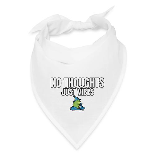 No Thoughts Just Vibes Funny Frog Shirt - Bandana