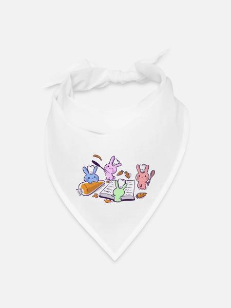 Cooking Bunnies - Bandana - white