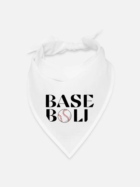 Baseball - Bandana - white - Front