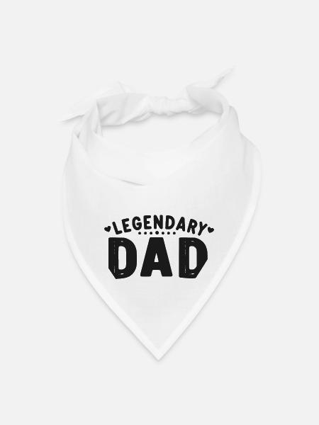 Papa légendaire - Bandana - blanc - Devant
