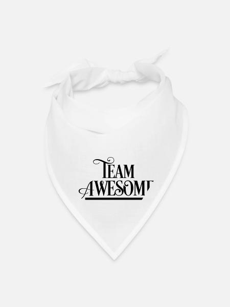 Team Awesome - Bandana - white
