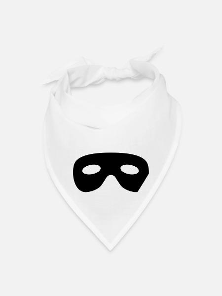 mask Bandit - Bandana - white - Front
