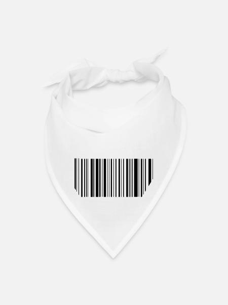 bar code - Bandana - white - Front