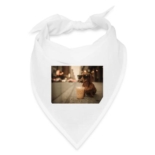 Funny Dachshund Iced Coffee Lover Tee - Bandana
